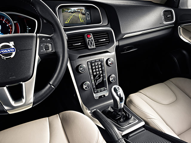 Interior view of Volvo V40 