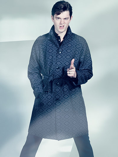 Sam Riley: Coat and trousers