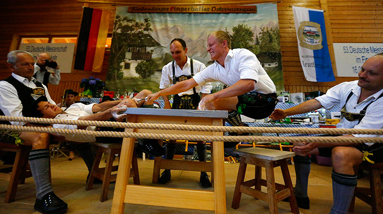 Best of week: The Bavarian finger-pulling championships