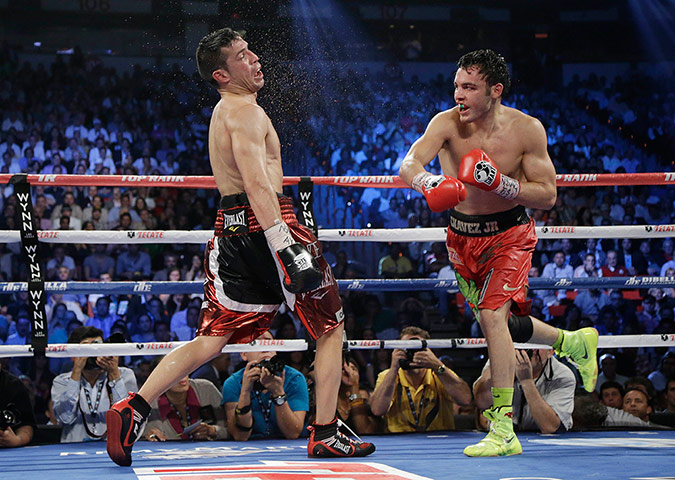 Best of week: Julio Cesar Chavez Jr.punches Sergio Martinez