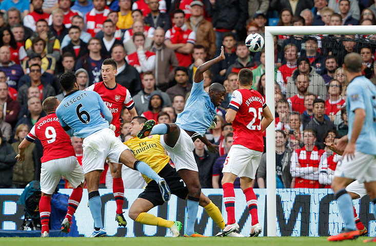 round-up: MANCHESTER CITY V ARSENAL FC BARCLAYS PREMIER LEAGUE