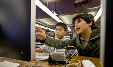 Students working together