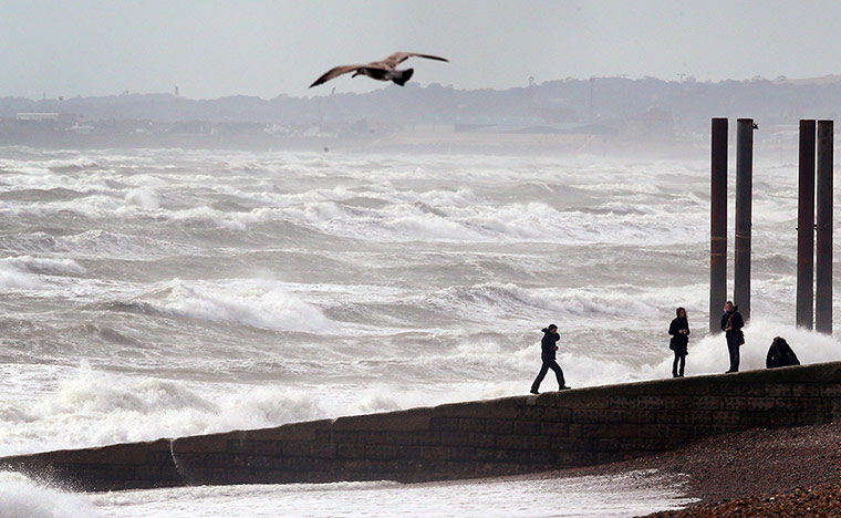 Rainy weather: High Winds And Rain Hit The UK