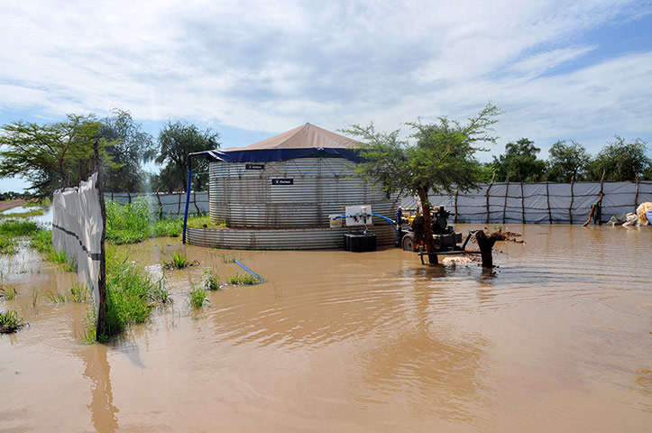  Jamam refugee camp: Heavy rains in South Sudan
