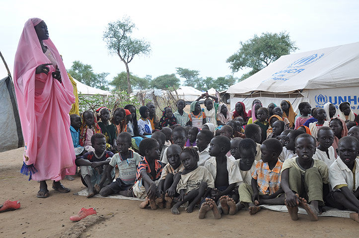  Jamam refugee camp: Heavy rains in South Sudan