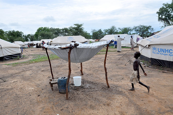  Jamam refugee camp: Heavy rains in South Sudan