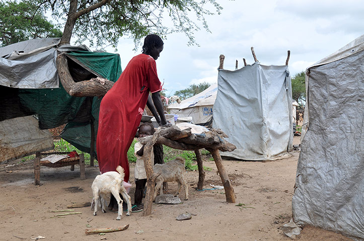  Jamam refugee camp: Heavy rains in South Sudan