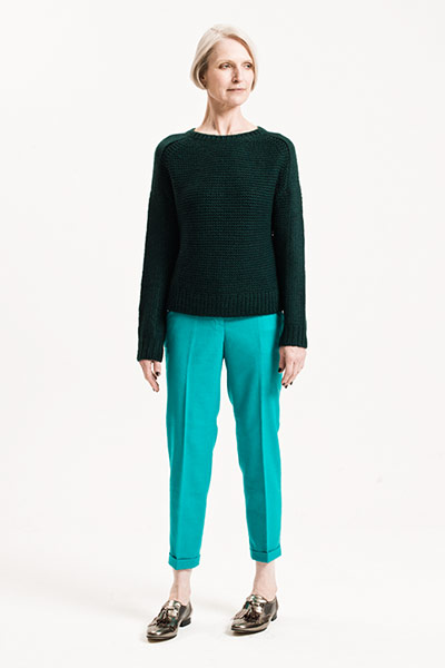 All ages - Hot Winter: Lisskulla wears trousers, £130, by J Crew, and jumper, £264