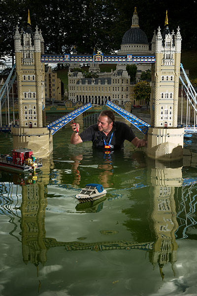 Legoland gallery: Animator Adam Brook gets into the model Thames