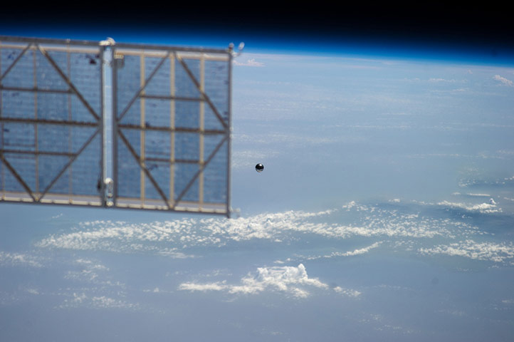 A month in Space: A small ball-shaped science satellite 