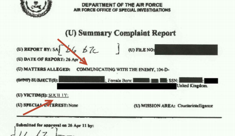 airforce In America, Journalists Are Considered Terrorists