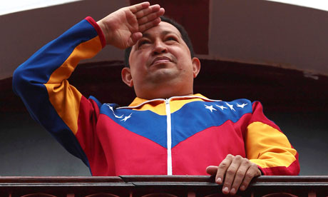Venezuela's president Hugo Chavez