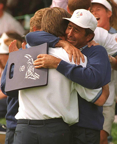 Euro wins in US: Nick Faldo and Seve Ballesteros