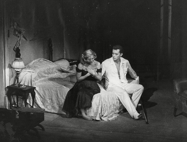Cat On A Hot Tin Roof: Kim Stanley and Paul Massay in Cat on a Hot Tin Roof 1958