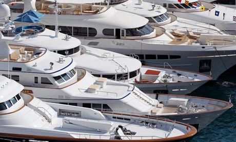 Yachts at the Monaco Yacht Show