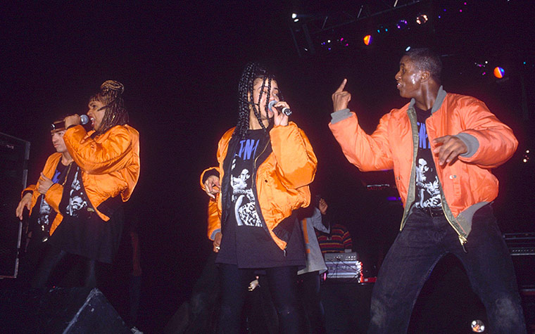 Bomber Jackets: Salt-N-Pepa performing at Brixton Academy in 1992