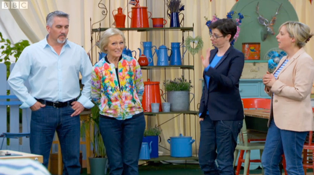 Mary Berry on The Great British Bake Off