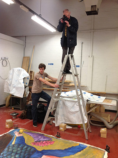 PCF: Ben and Norman at work at Artemis in Leeds 