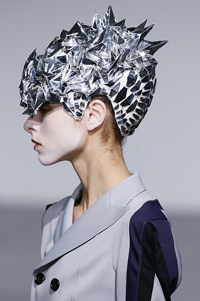 Paris: A model presents a creation by Junya Wat