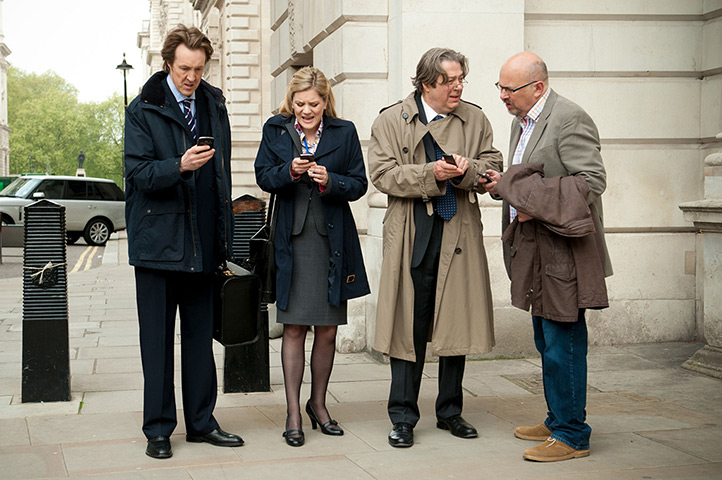 The Thick of It: Phil Smith, Emma Messinger, Peter Mannion MP, Stewart Pearson 