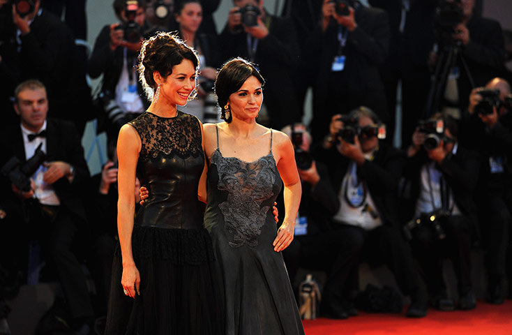 Venice film festival : Olga Kurylenko and Romina Mondello attend the To The Wonder premiere