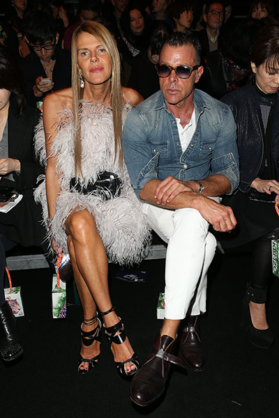 Paris Fashion: Anna Dello Russo at the Kenzo show