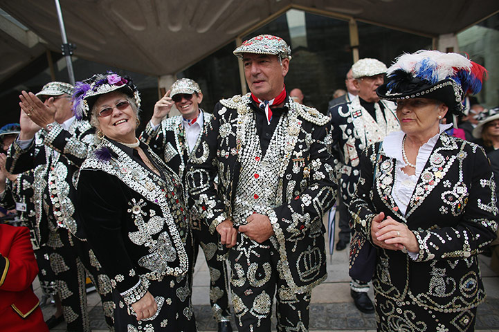 Pearly Kings and Queens : Perly Kings and Queens at Harvest Festival