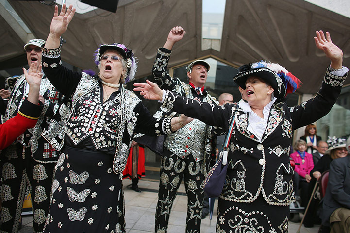 Pearly Kings and Queens : Perly Kings and Queens at Harvest Festival