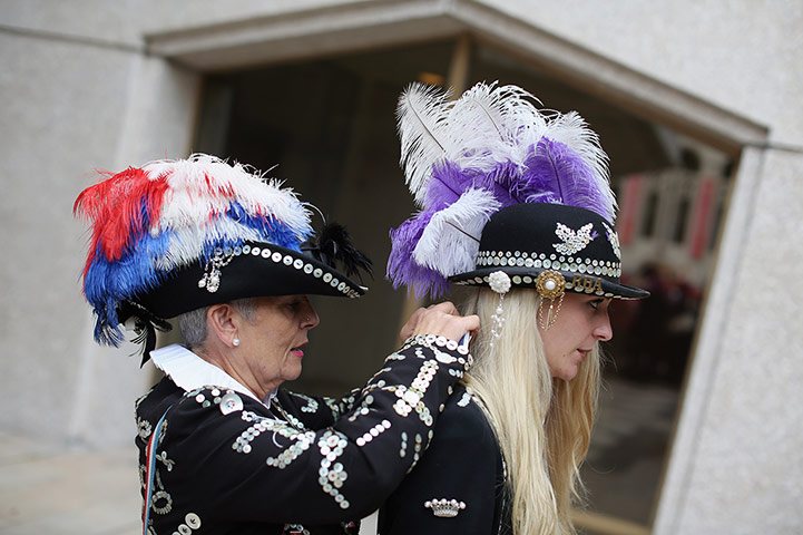 Pearly Kings and Queens : Perly Kings and Queens at Harvest Festival