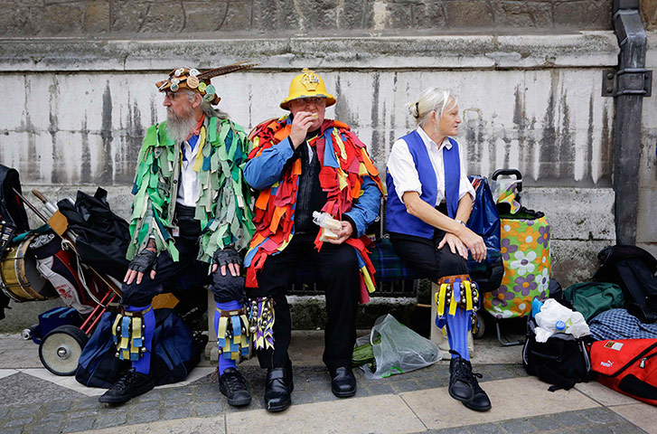 Pearly Kings and Queens : Perly Kings and Queens at Harvest Festival