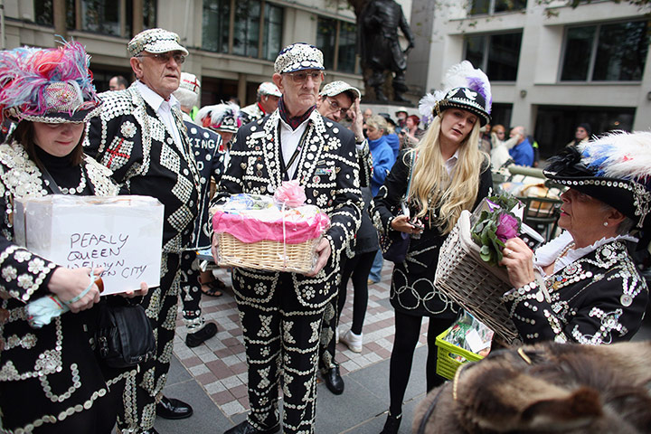 Pearly Kings and Queens : Perly Kings and Queens at Harvest Festival