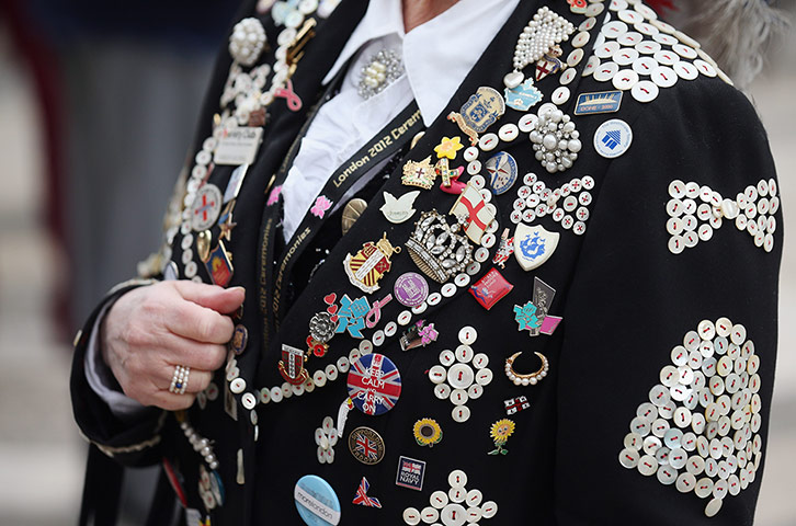 Pearly Kings and Queens : Perly Kings and Queens at Harvest Festival