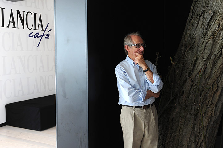 Venice film festival: Ken Loach at the Lancia Cafe