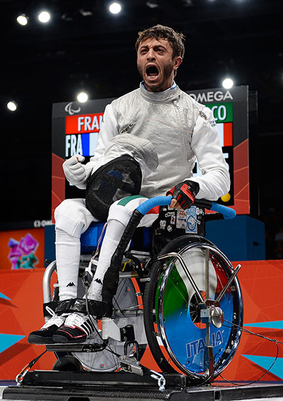 sport: Paralympics wheelchair fencing