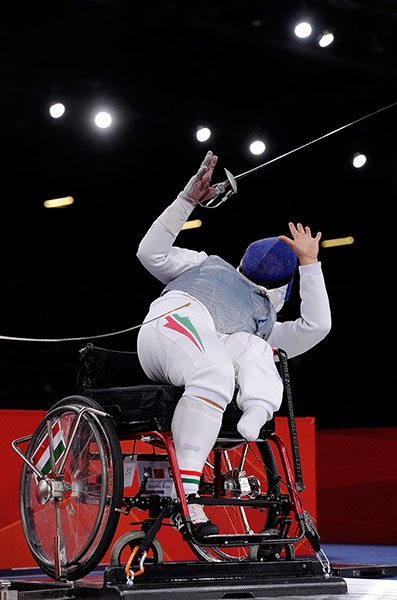 sport: Paralympics wheelchair fencing
