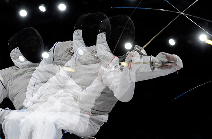 sport: Paralympics wheelchair fencing