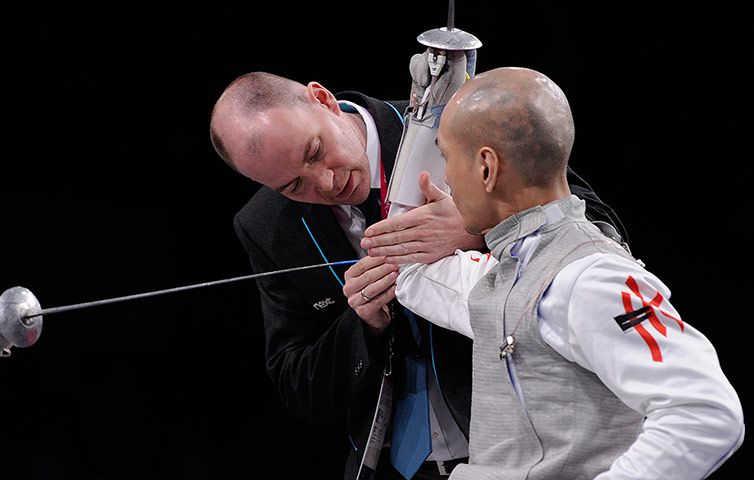 sport: Paralympics wheelchair fencing
