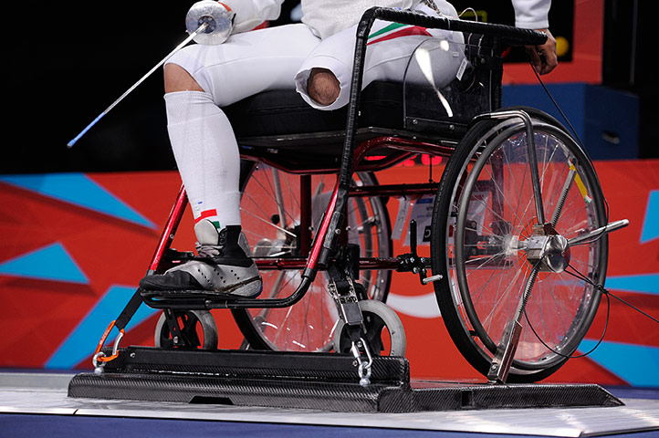 sport: Paralympics wheelchair fencing