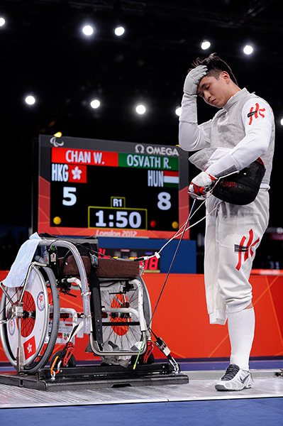 sport: Paralympics wheelchair fencing
