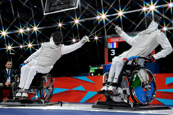 sport: Paralympics wheelchair fencing