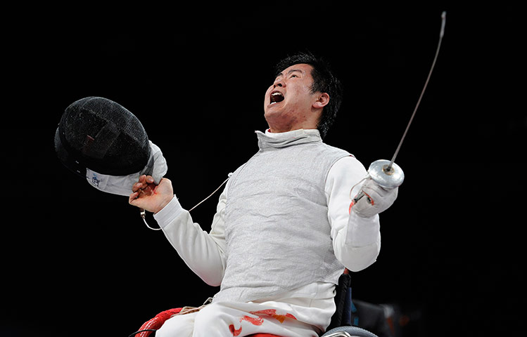 sport: Paralympics wheelchair fencing
