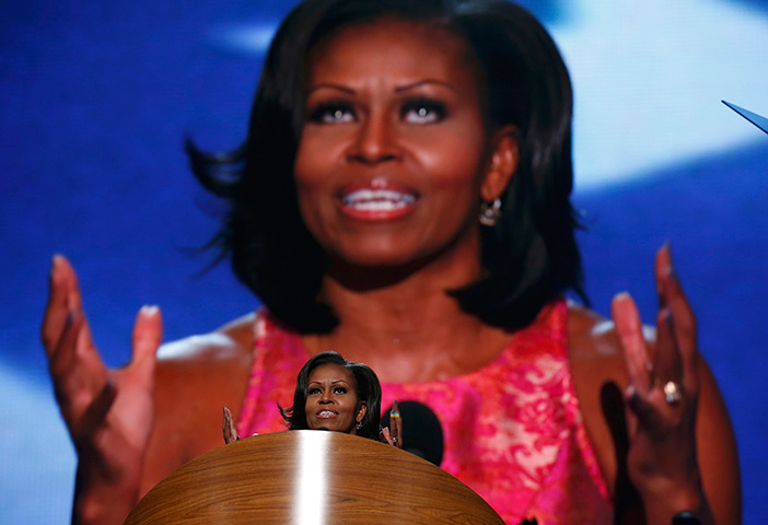 DNC session 1: US first lady Michelle Obama addresses delegates