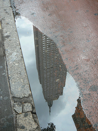 Your Pictures - Urban: Empire State Building reflected in a puddle