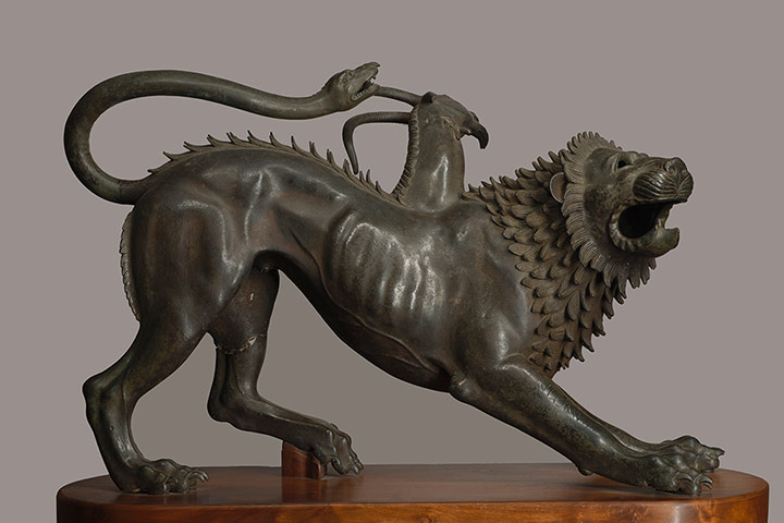 Bronze at RA: Chimera of Arezzo, Etruscan