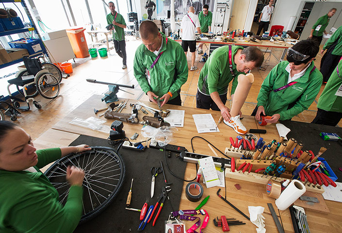 ottobock workshop: Inside the Ottobock workshop 