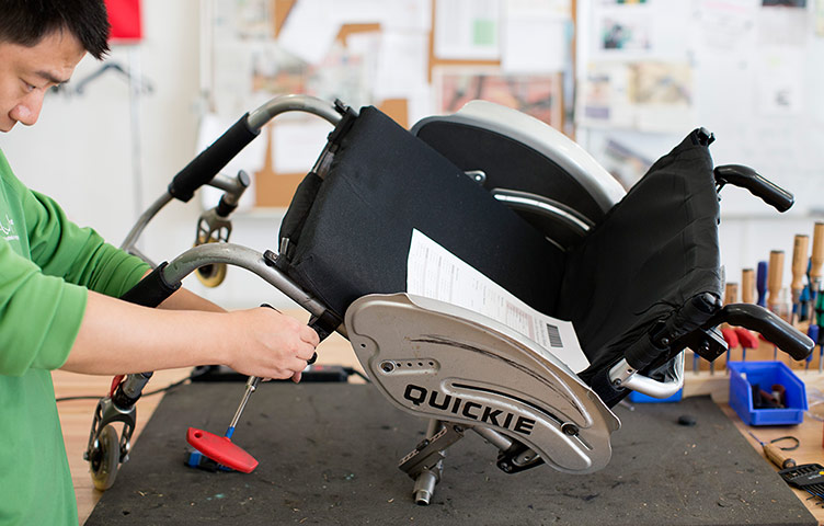 ottobock workshop: Inside the Ottobock workshop