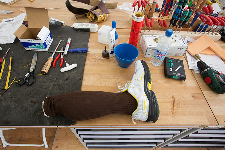 ottobock workshop: Inside the Ottobock workshop 