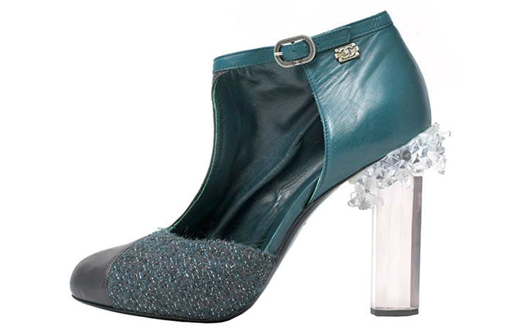 Weekend Shoes: Crystal heeled shoes, £1,000, by Chanel, 0207 7493 5040
