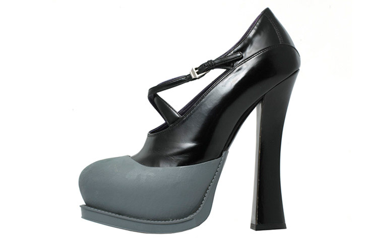 Weekend Shoes: Dipped toe heels, £620, by Prada, prada.com