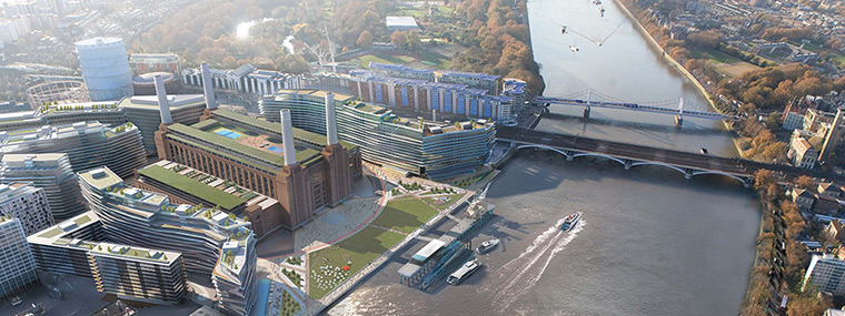 Battersea power station: 2012: An artist's impression of an £8 billion redevelopment 